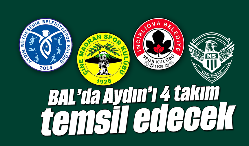 BAL’da Aydın’ı 4 takım temsil edecek