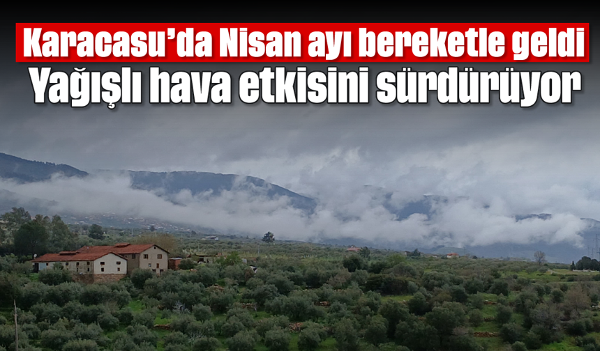 Karacasu’da Nisan ayı bereketle geldi: Yağışlı hava etkisini sürdürüyor