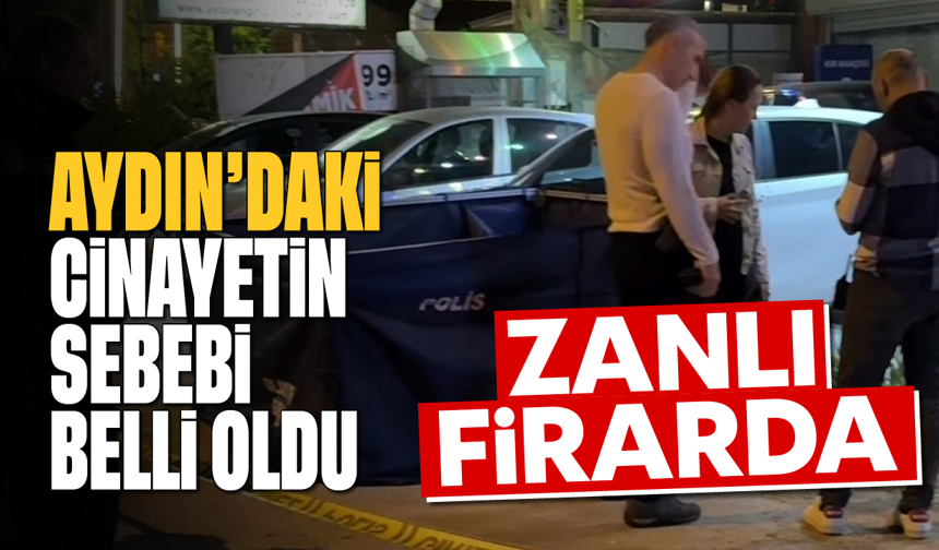 Aydın'da cinayetin sebebi belli oldu; Zanlı firarda