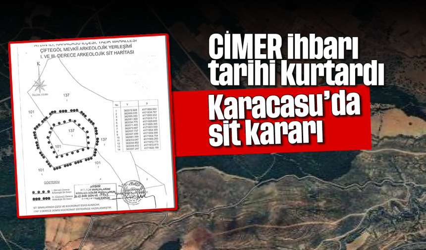 Karacasu’da sit kararı: CİMER ihbarı tarihi kurtardı