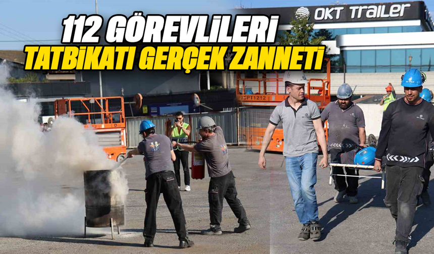 112 görevlileri tatbikatı gerçek zannetti