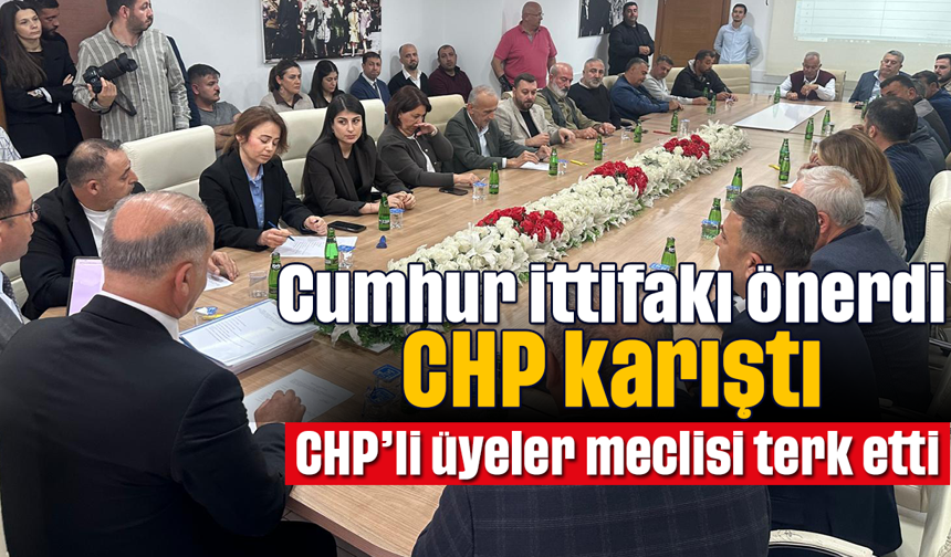 Cumhur İttifakı önerdi, CHP karıştı; CHP’li üyeler meclisi terk etti