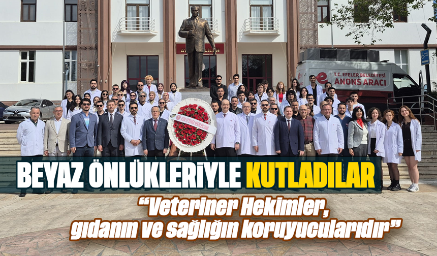 Beyaz önlükleriyle kutladılar: “Veteriner Hekimler, gıdanın ve sağlığın koruyucularıdır”