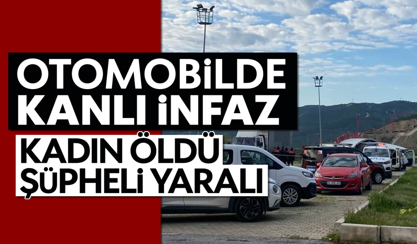 Otomobilde kanlı infaz; Kadın öldü, şüpheli yaralı