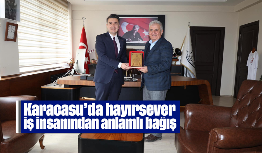 Karacasu’da hayırsever iş insanından anlamlı bağış