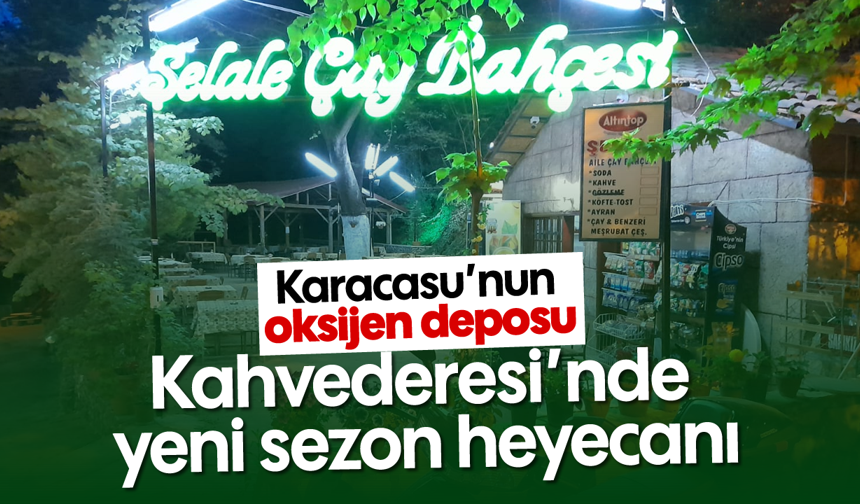 Karacasu’nun oksijen deposu Kahvederesi’nde yeni sezon heyecanı