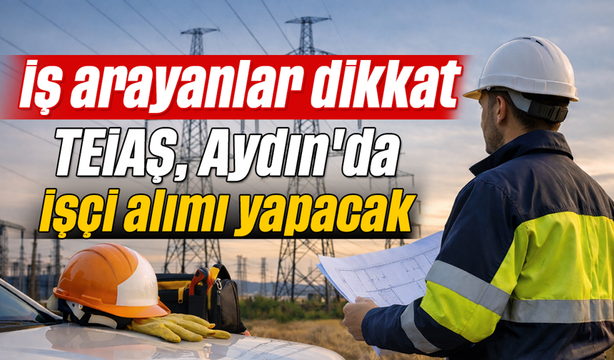 İş arayanlar dikkat: TEİAŞ, Aydın'da işçi alımı yapacak