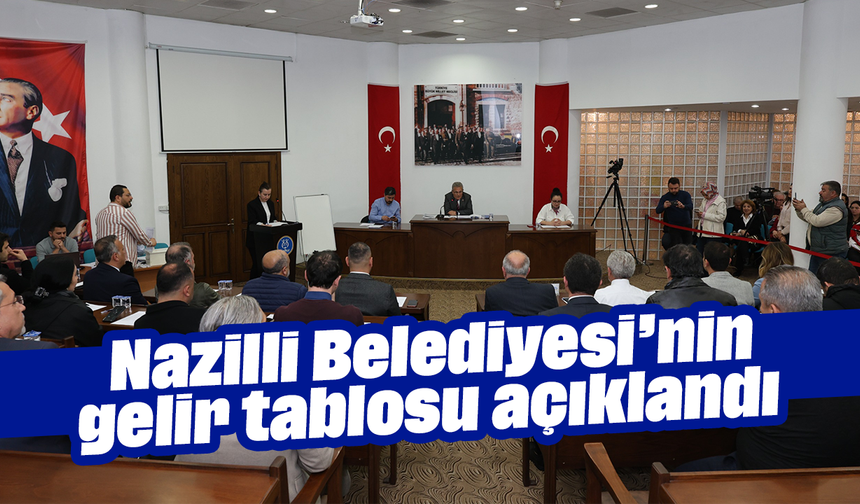 Nazilli Belediyesi’nin gelir tablosu açıklandı
