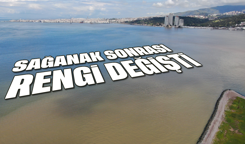 Sağanak sonrası rengi değişti