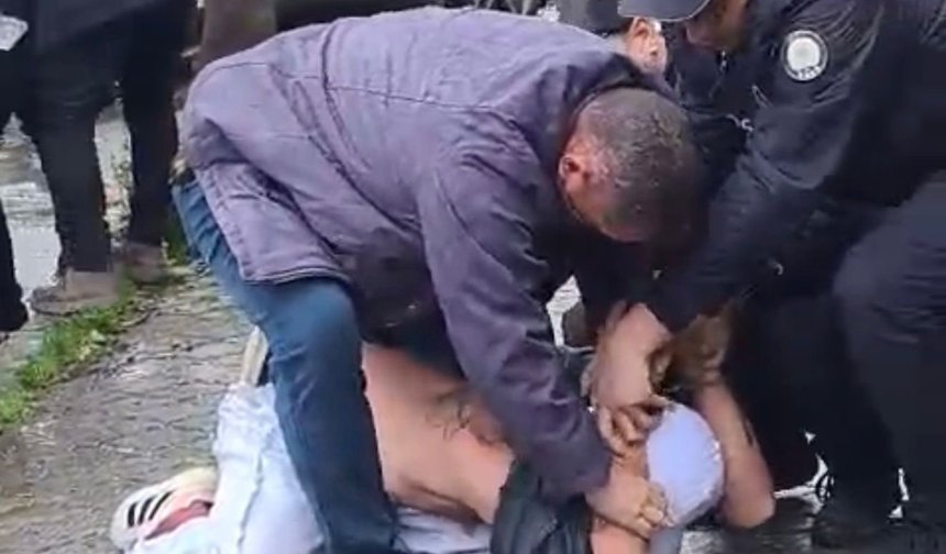 Nazilli’de hareketli anlar: Polisi silahla tehdit etti