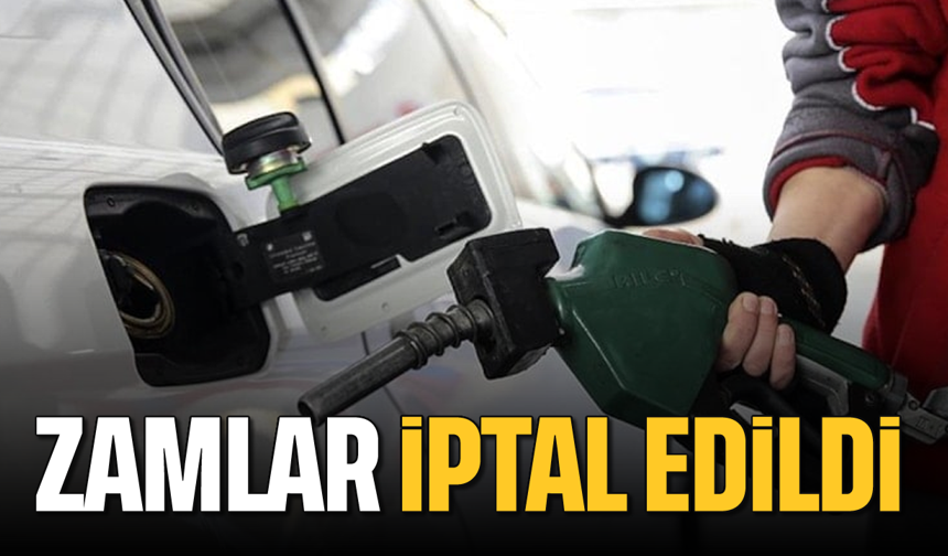 Sıcak gelişme: Zamlar iptal edildi