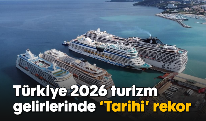 Türkiye 2026 turizm gelirlerinde 'Tarihi' rekor