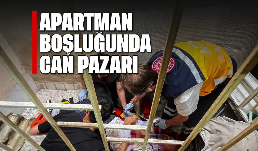 Apartman boşluğunda can pazarı