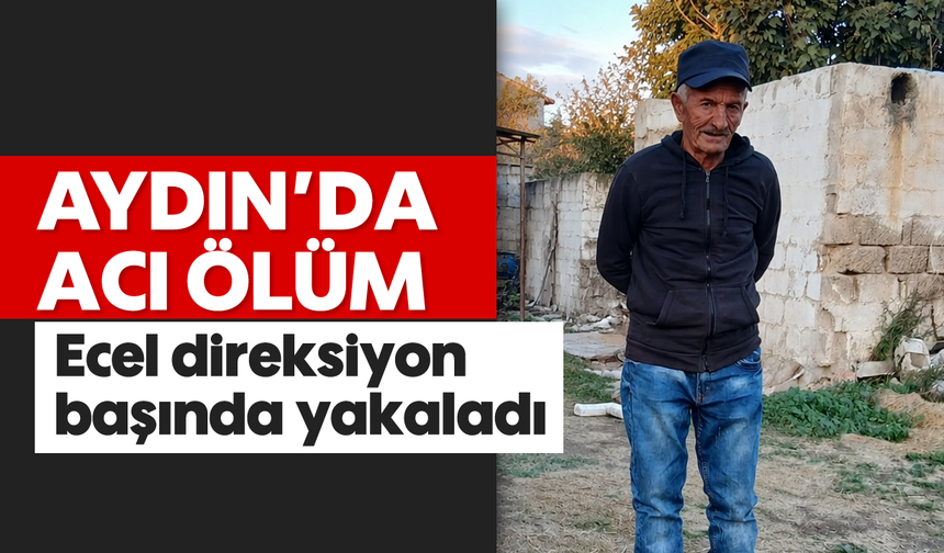 Aydın'da acı ölüm: Ecel direksiyon başında yakaladı