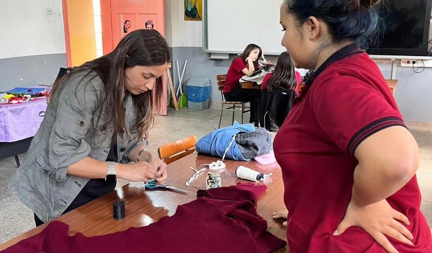 Atça’da atıklar sanata dönüştü
