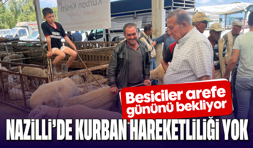 Besiciler arefe gününü bekliyor: Nazilli’de kurban hareketliliği yok