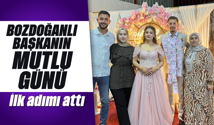 Bozdoğanlı başkanın mutlu günü: İlk adımı attı