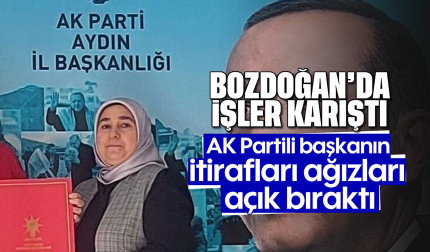 Bozdoğan'da AK Partili başkanın itirafları ağızları açık bıraktı