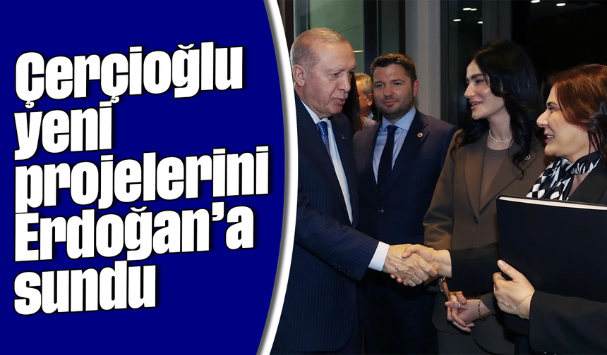 Çerçioğlu yeni projelerini Erdoğan’a sundu