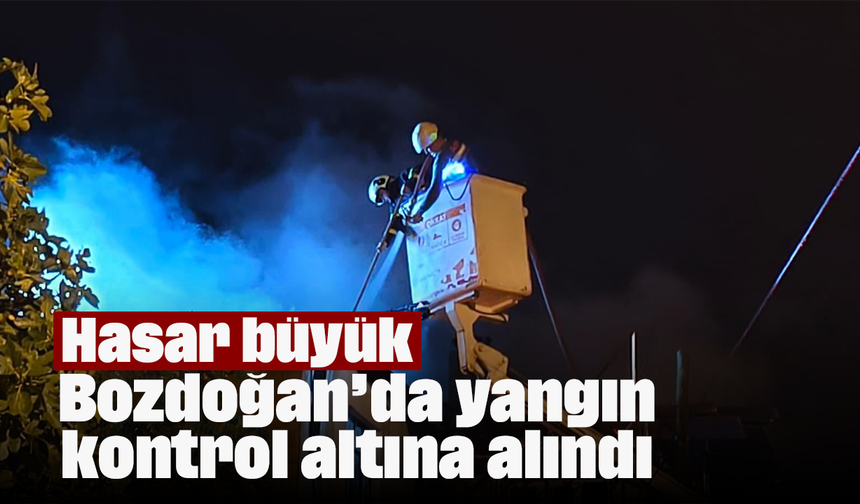 Bozdoğan’da yangın kontrol altına alındı: Hasar büyük
