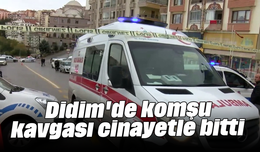 Didim'de komşu kavgası cinayetle bitti