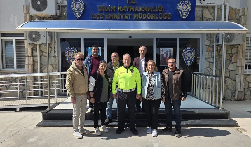 Didimli basın mensuplarından yeni Emniyet Müdürüne ziyaret