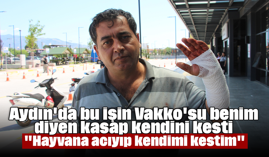 Aydın'da "bu işin Vakko'su benim" diyen kasap kendini kesti