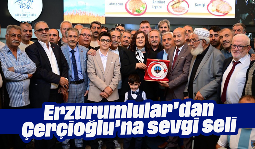 Erzurumlular’dan Çerçioğlu’na sevgi seli