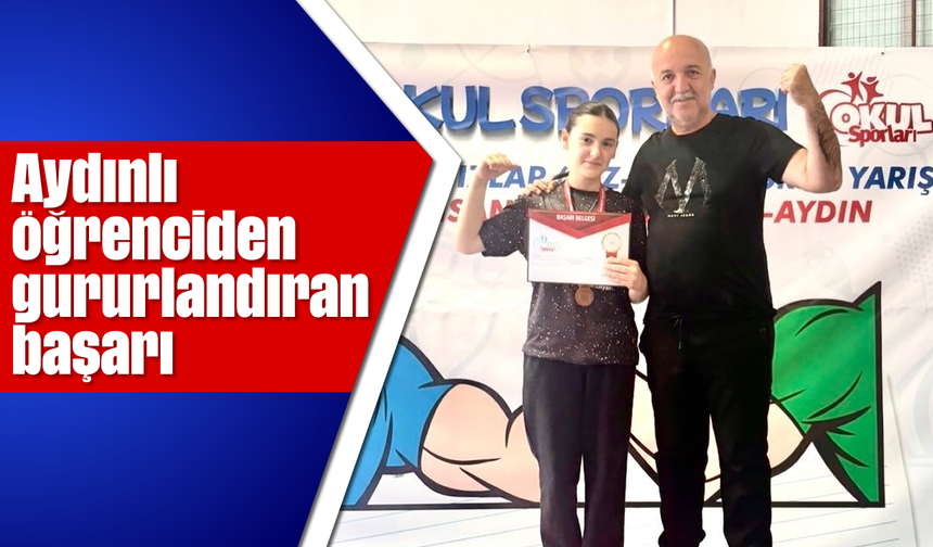Aydınlı öğrenciden gururlandıran başarı