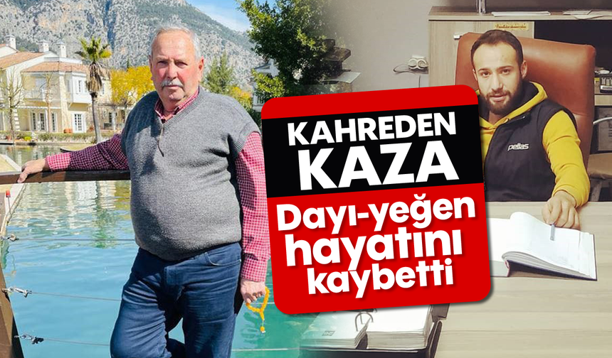 Kahreden kaza: Dayı-yeğen hayatını kaybetti