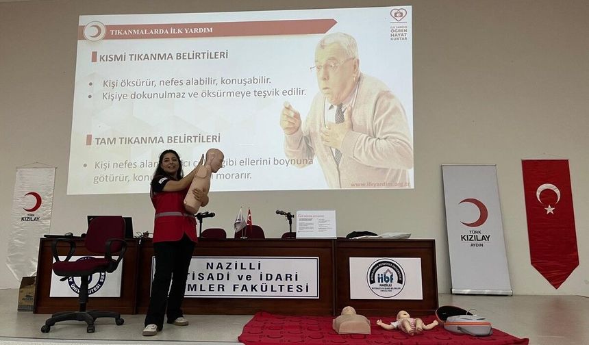 Kızılay Aydın’dan üniversite öğrencilerine eğitim