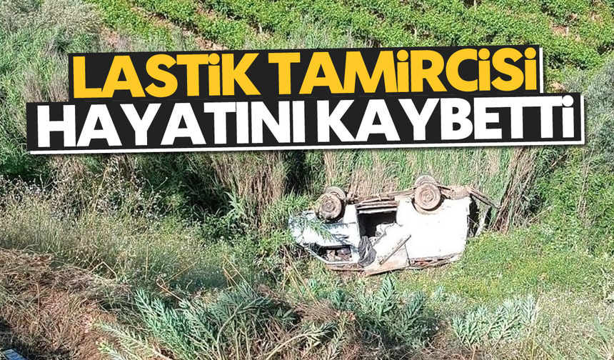 Lastik tamircisi hayatını kaybetti