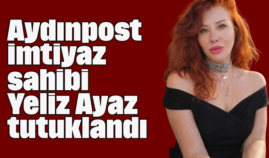 Aydınpost imtiyaz sahibi Yelis Ayaz tutuklandı