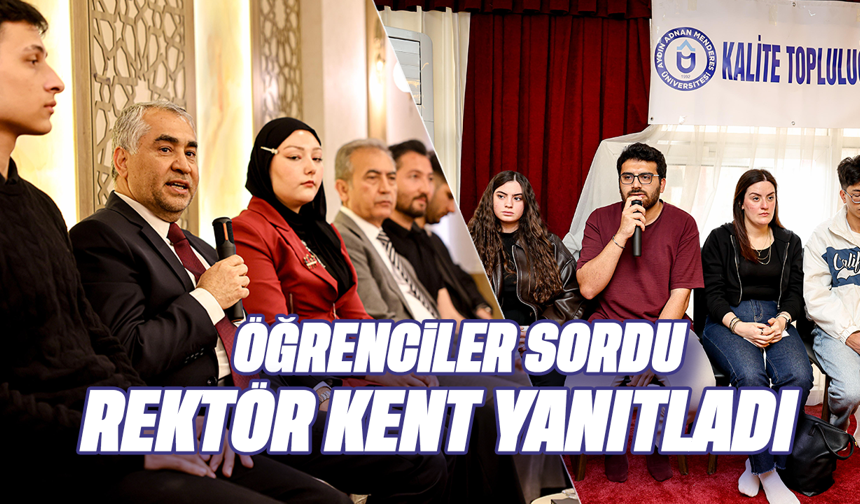 Öğrenciler sordu, Rektör Kent yanıtladı