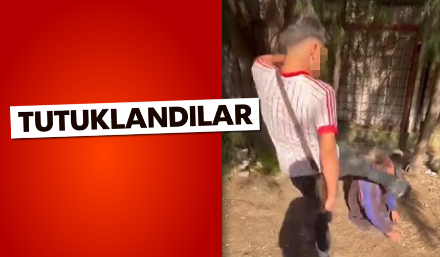 Yaşlı adamı tekmeleyenler tutuklandı