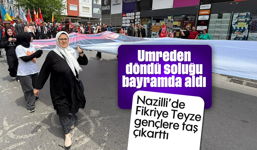 Nazilli’de Fikriye Teyze gençlere taş çıkarttı