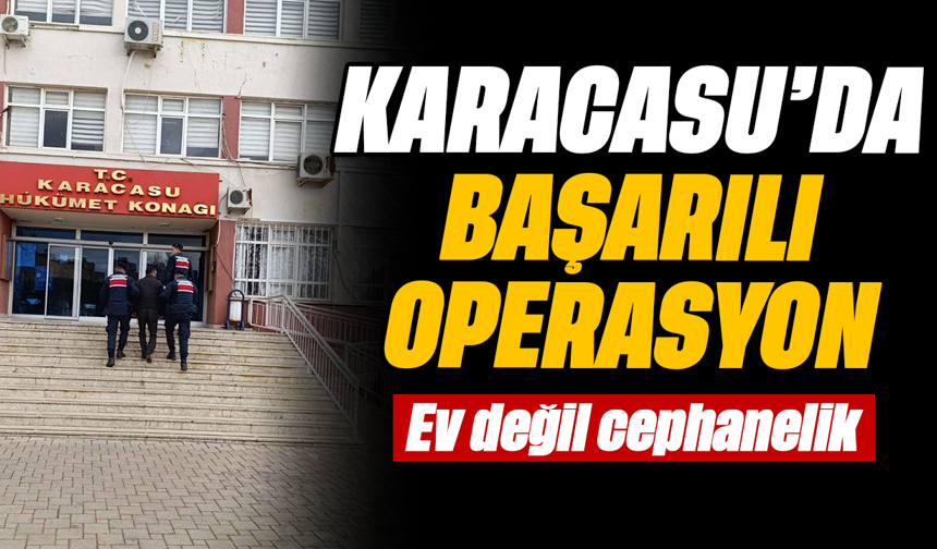 Karacasu’da başarılı operasyon: Ev değil cephanelik