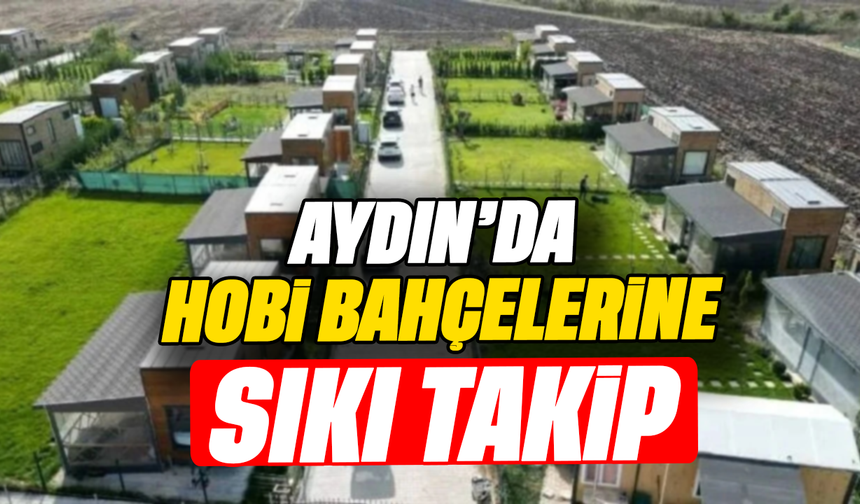 Aydın'da hobi bahçelerine sıkı takip