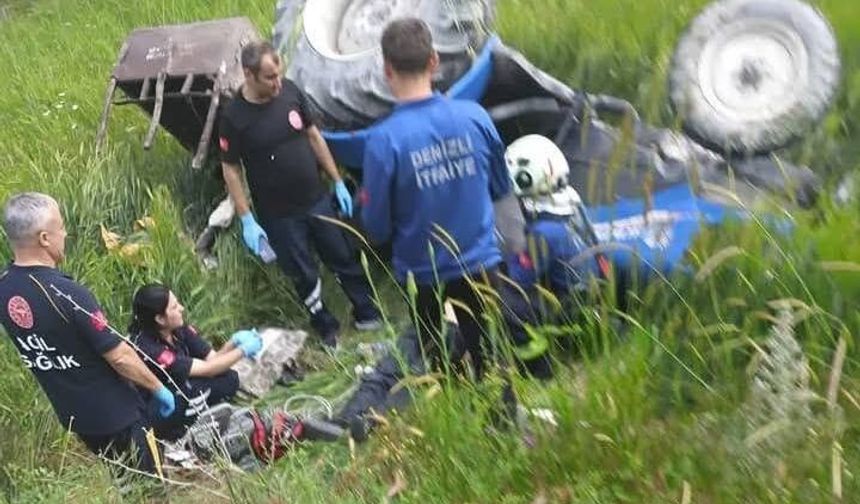 Traktör kazasında 1 kişi hayatını kaybetti
