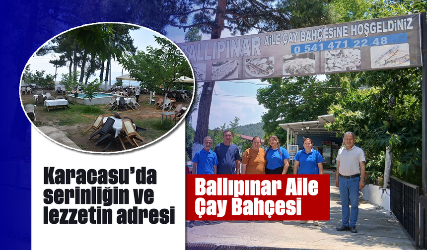 Karacasu'da serinliğin ve lezzetin adresi: Ballıpınar Aile Çay Bahçesi