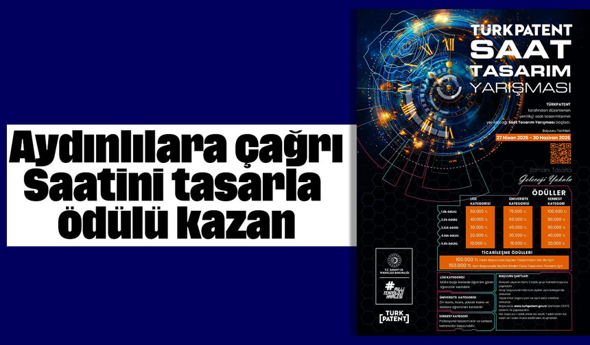 Aydınlılara çağrı: Saatini tasarla ödülü kazan