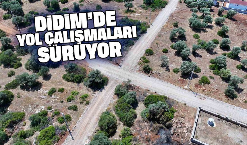 Didim’de yol çalışmaları sürüyor