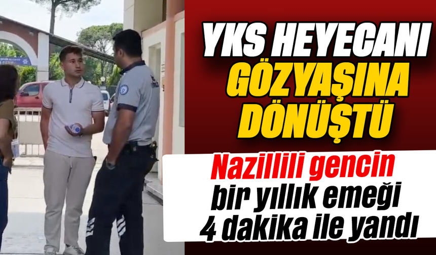 Nazillili gencin  bir yıllık emeği 4 dakika ile yandı