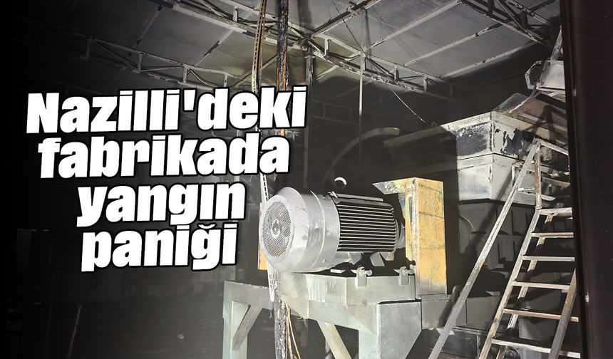Nazilli'deki fabrikada yangın paniği