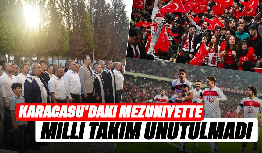 Karacasu'daki mezuniyette Milli Takım unutulmadı