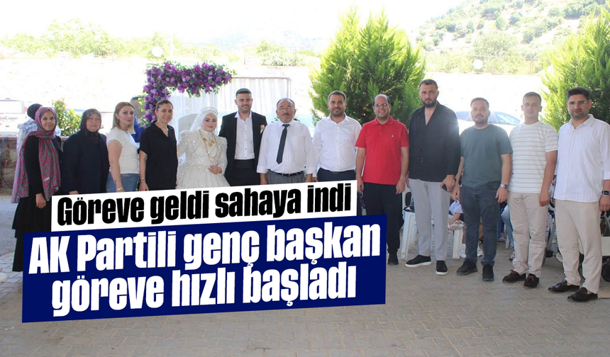 Göreve geldi, sahaya indi: AK Partili genç başkan göreve hızlı başladı