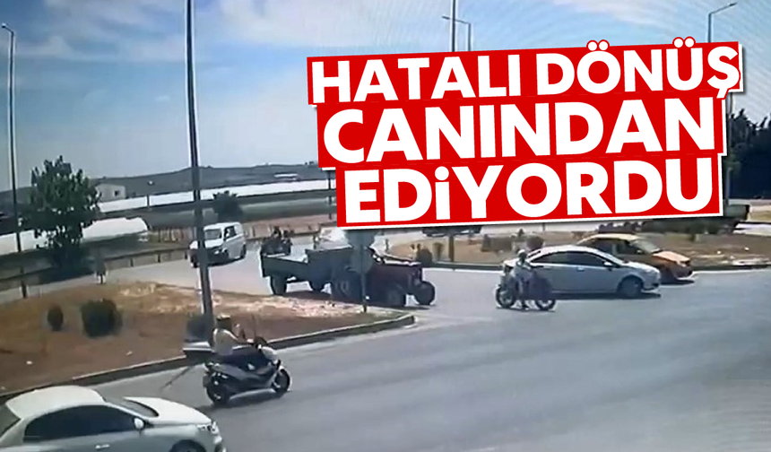 Hatalı dönüş canından ediyordu