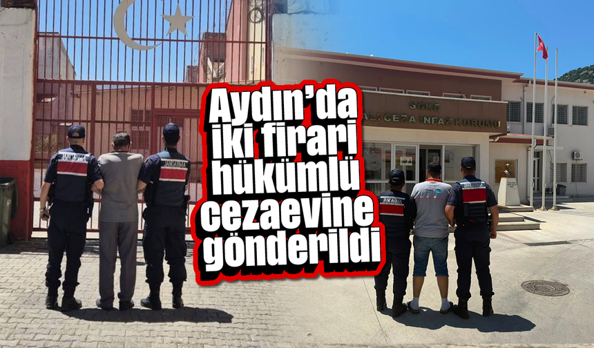 Aydın'da iki firari hükümlü cezaevine gönderildi