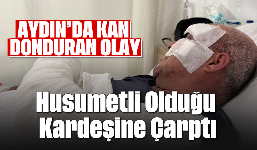 Aydın'da kan donduran olay: Husumetli olduğu kardeşine çarptı