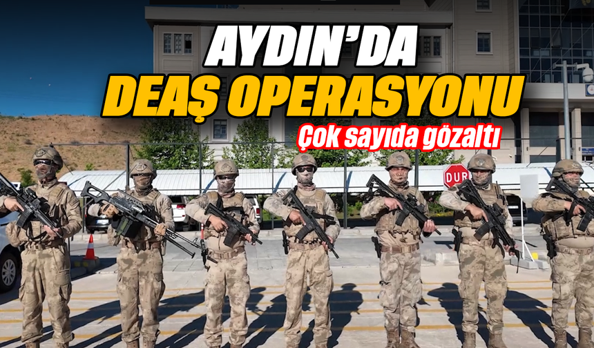 Aydın'da DEAŞ operasyonu; Çok sayıda gözaltı